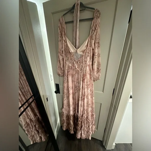 V. Chapman Pink Floral Maxi Dress - Picture 4 of 5